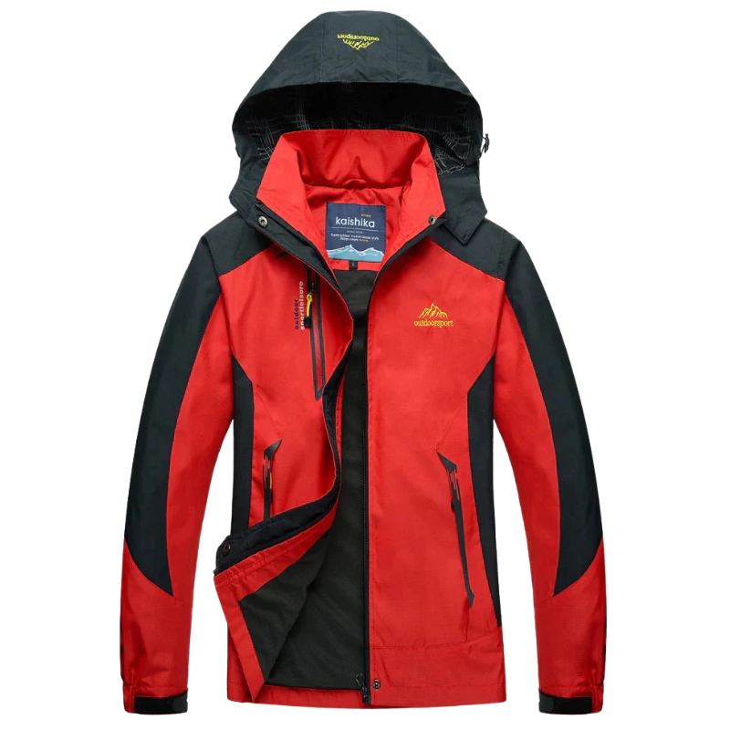 Herren Kapuzenjacke mit Reißverschluss und mehreren Taschen