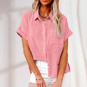 Trendiges leichtes Button-Up Hemd für Frauen