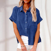 Trendiges leichtes Button-Up Hemd für Frauen