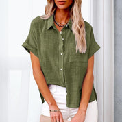 Trendiges leichtes Button-Up Hemd für Frauen