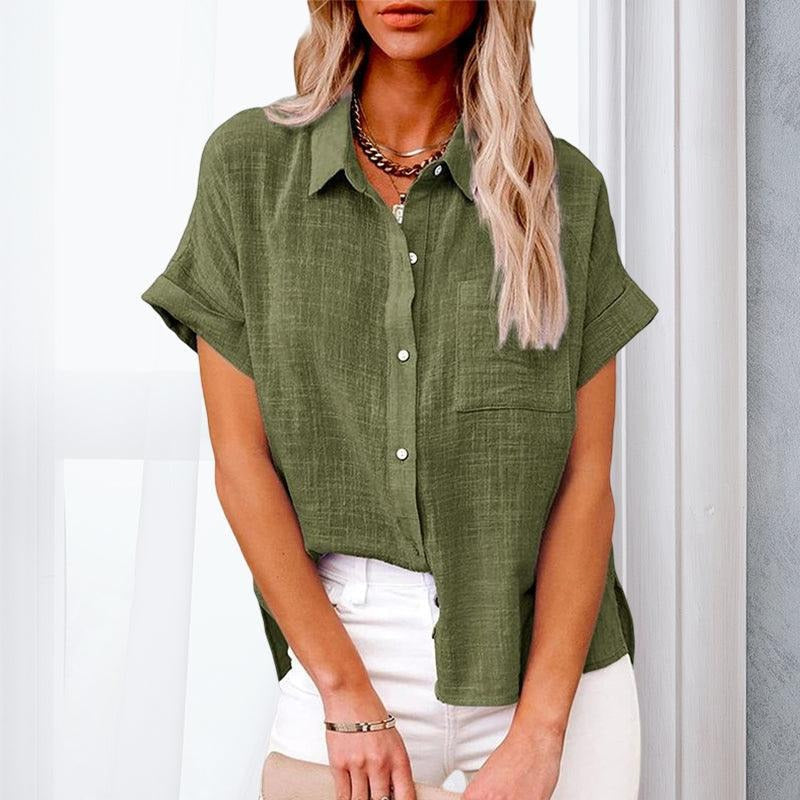 Trendiges leichtes Button-Up Hemd für Frauen