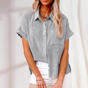 Trendiges leichtes Button-Up Hemd für Frauen