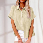 Trendiges leichtes Button-Up Hemd für Frauen