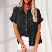 Trendiges leichtes Button-Up Hemd für Frauen