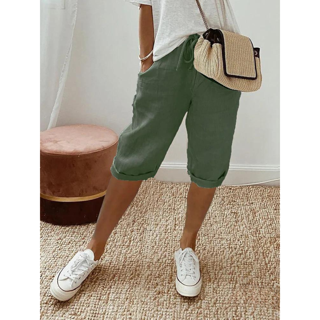 KnielangeDamen-Sommer-ShortsmitKordelzugundTaschen_4.png