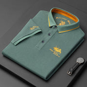 Kurzärmliges Poloshirt für Herren mit kontrastierendem Kragenbesatz