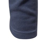 Langärmeliges Herren-Poloshirt mit Knopfleiste und Kragen