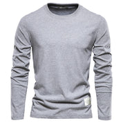 Langärmeliges T-Shirt mit Rundhalsausschnitt für Herren für alle Jahreszeiten