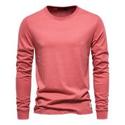 Langärmeliges T-Shirt mit Rundhalsausschnitt für Herren für alle Jahreszeiten