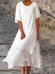 Stylisches Kleid mit Rüschenärmeln für Frauen