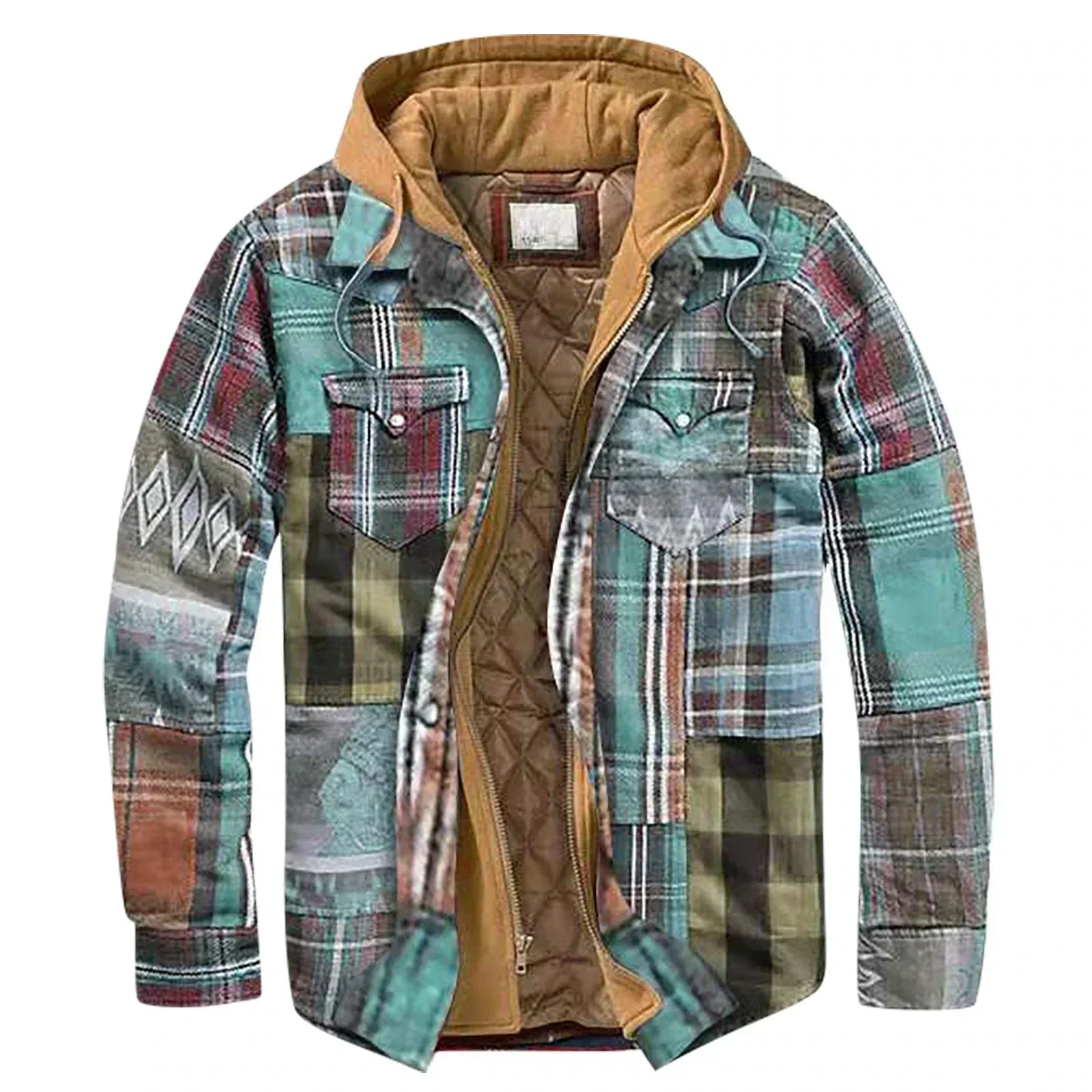 Warme Karierte Jacke für Herren