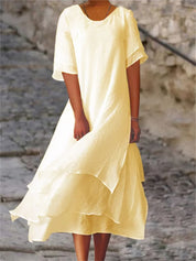 Stylisches Kleid mit Rüschenärmeln für Frauen