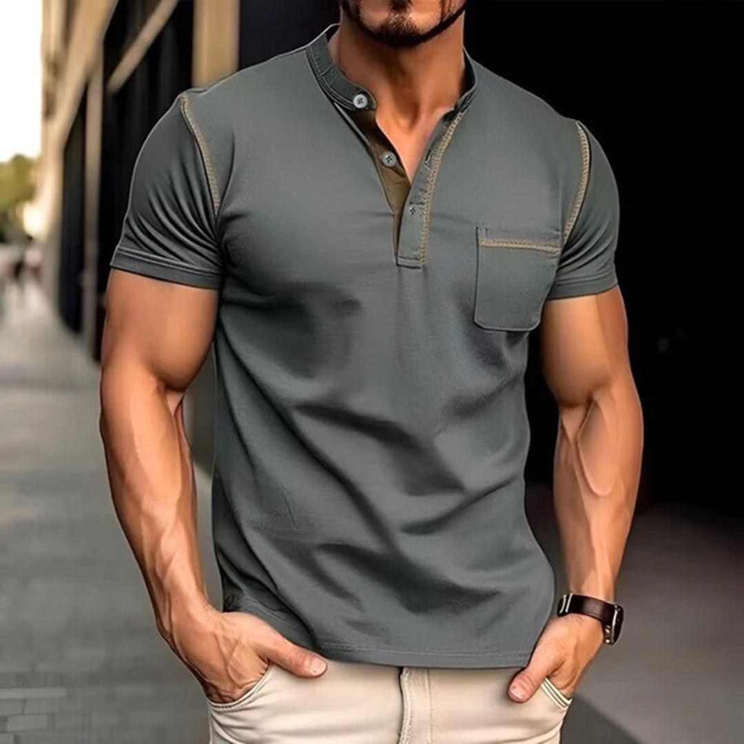 Klassisches Polo mit Brusttasche für Männer