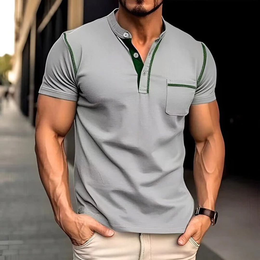 Klassisches Polo mit Brusttasche für Männer