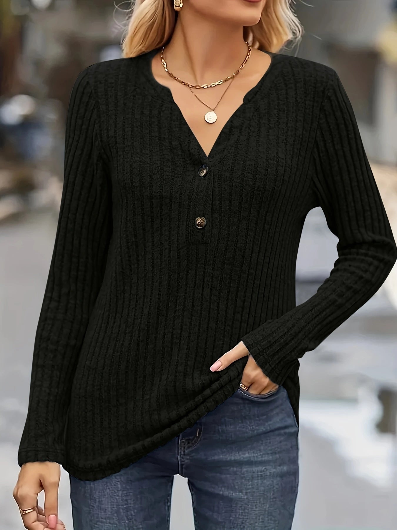 Stylische Langarmbluse für Frauen