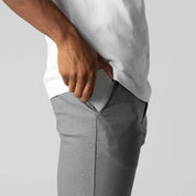Slim Fit Stretch-Chinohose für Herren mit elastischem Bund hinten