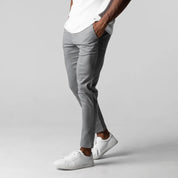 Slim Fit Stretch-Chinohose für Herren mit elastischem Bund hinten