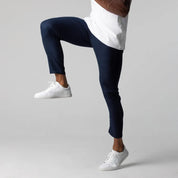Slim Fit Stretch-Chinohose für Herren mit elastischem Bund hinten