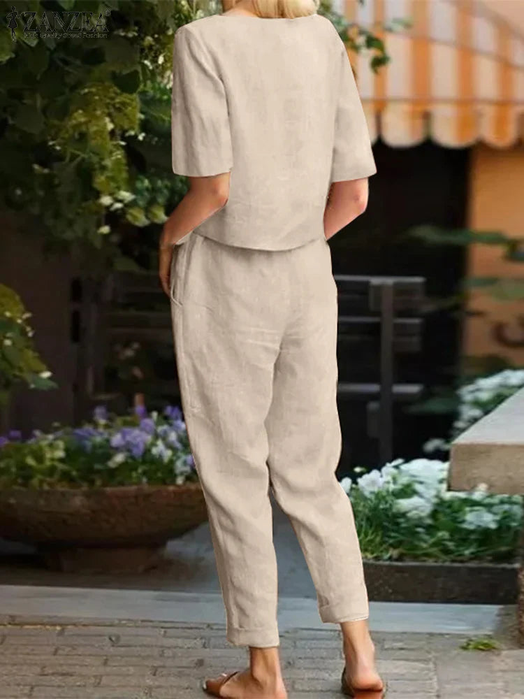 Sommerset für Frauen mit kurzen Ärmeln und Hose