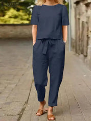 Sommerset für Frauen mit kurzen Ärmeln und Hose