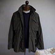 Taktische Herren-Feldjacke mit Reißverschluss und Pattentaschen