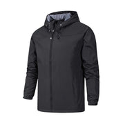 Unisex Kapuzenjacke mit Reißverschluss und Seitentaschen