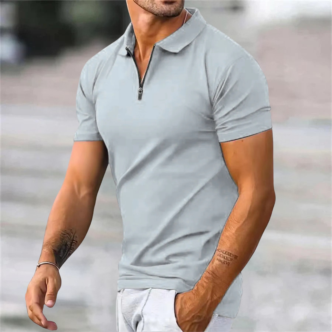 Stylisches Reißverschluss-Polo für Männer