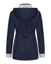 Windbreaker-Jacke mit Kapuze und Reißverschluss für Frauen