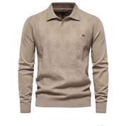 Stylisches Langarm-Polo für Männer