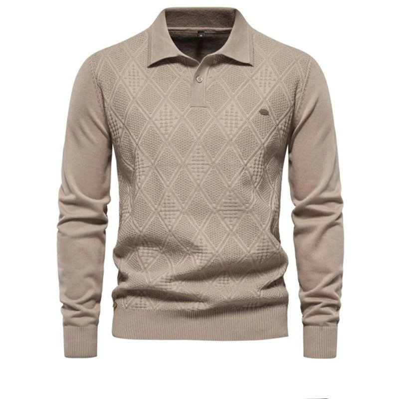Stylisches Langarm-Polo für Männer