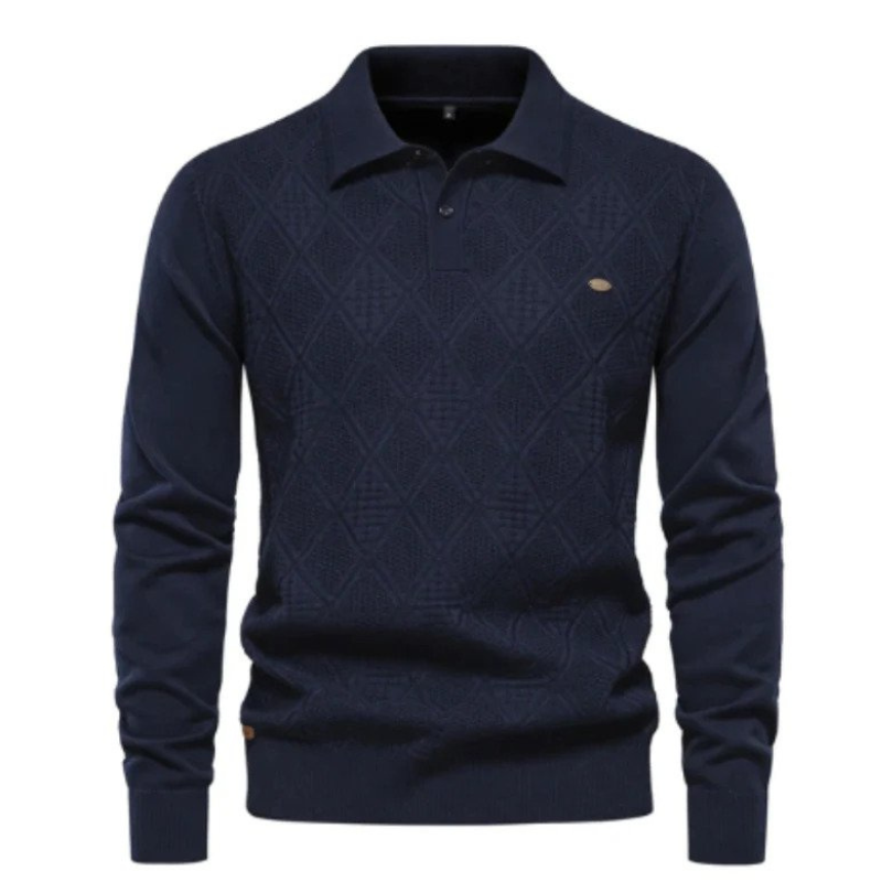 Stylisches Langarm-Polo für Männer