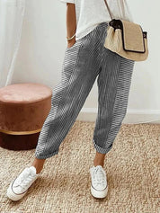 Elegante gestreifte Hose für Frauen