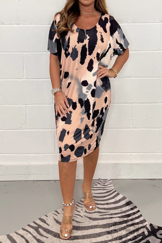 Stylisches leichtes Midikleid für Frauen
