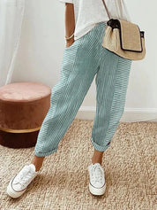 Elegante gestreifte Hose für Frauen