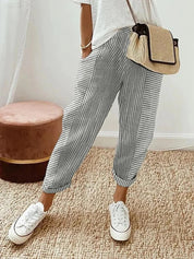 Elegante gestreifte Hose für Frauen
