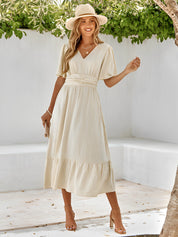 Elegantes Maxikleid mit Gürtel für Frauen