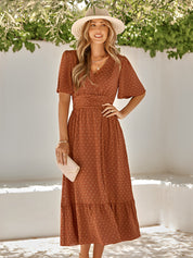 Elegantes Maxikleid mit Gürtel für Frauen