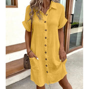 Stilvolles Button-Down-Hemdkleid für Frauen