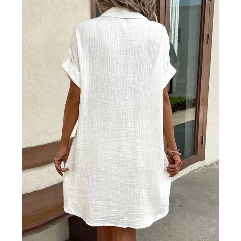 Stilvolles Button-Down-Hemdkleid für Frauen