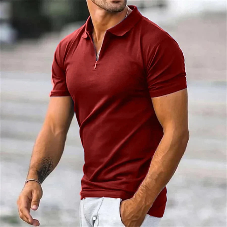 Stylisches Reißverschluss-Polo für Männer