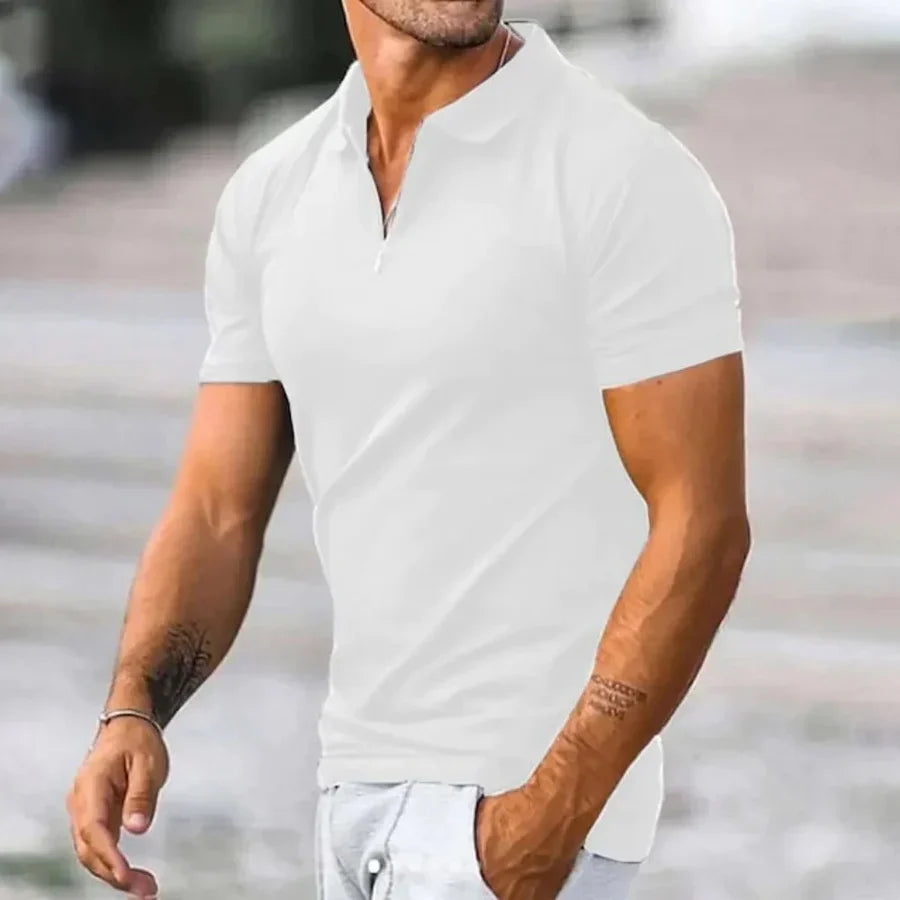 Stylisches Reißverschluss-Polo für Männer