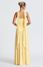 Strapless-Abendkleid für Damen mit hohem Seitenschlitz