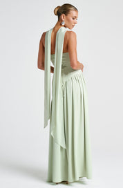 Strapless-Abendkleid für Damen mit hohem Seitenschlitz