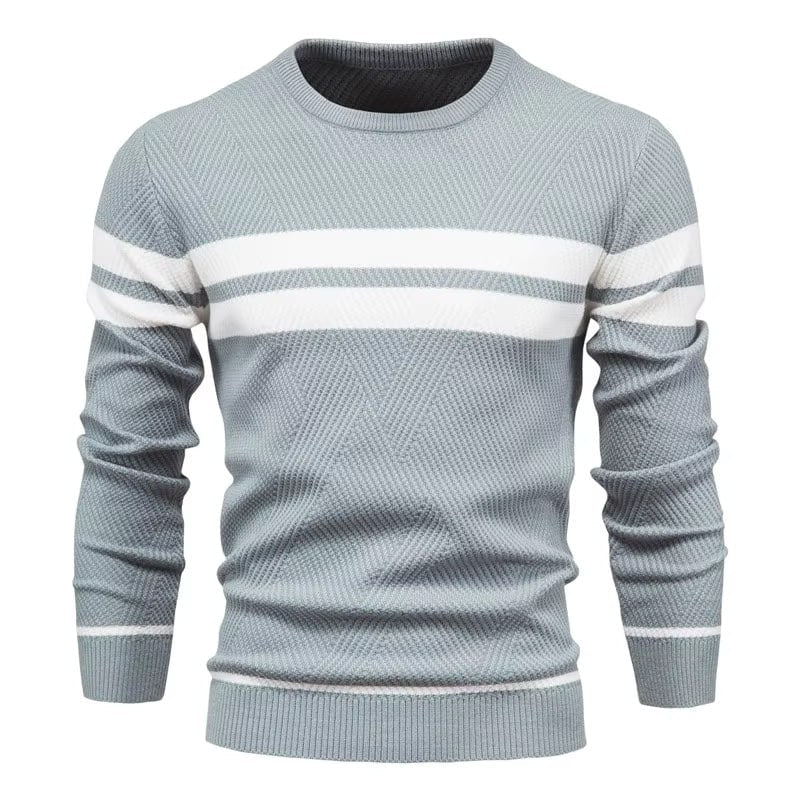 Klassischer Pullover mit O-Ausschnitt für Männer