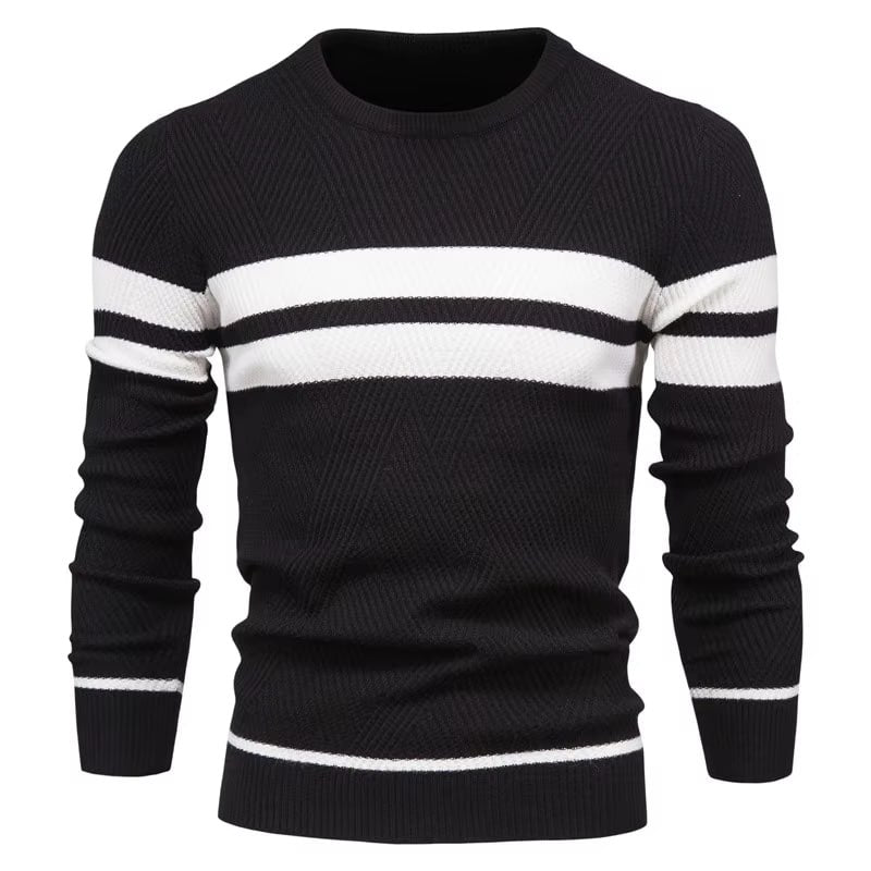 Klassischer Pullover mit O-Ausschnitt für Männer