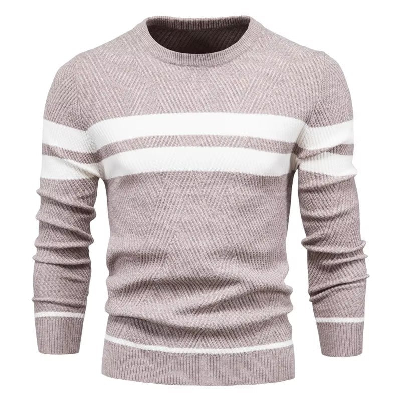 Klassischer Pullover mit O-Ausschnitt für Männer