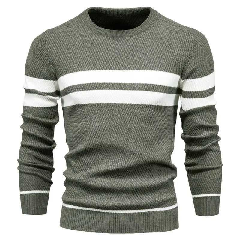 Klassischer Pullover mit O-Ausschnitt für Männer