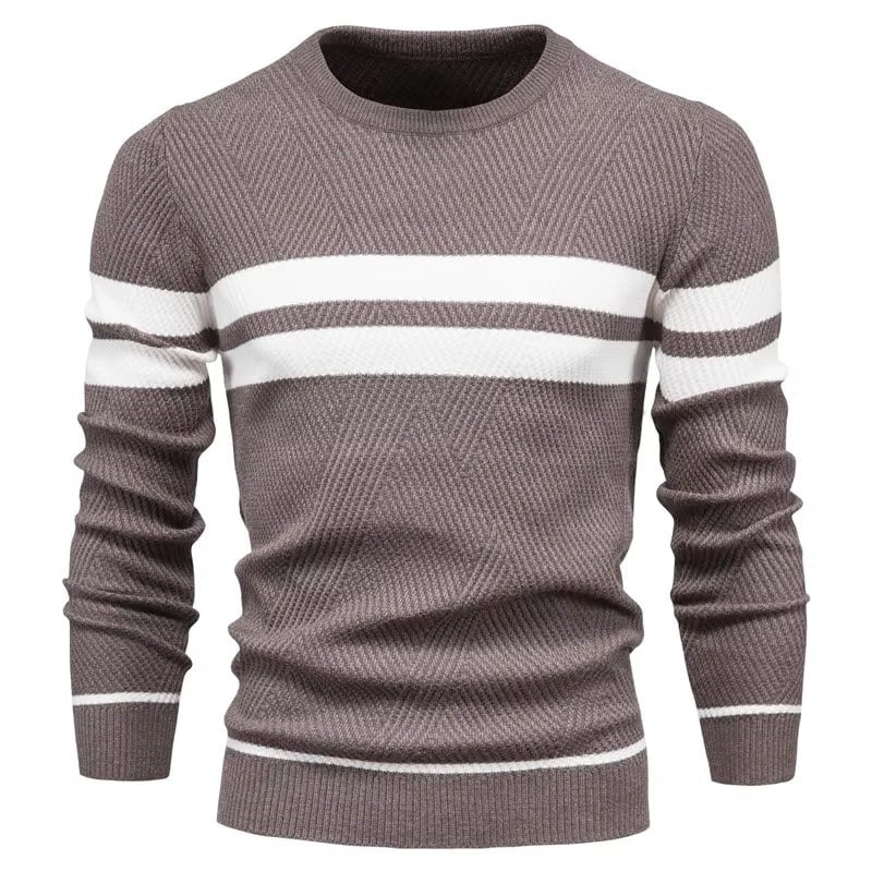 Klassischer Pullover mit O-Ausschnitt für Männer