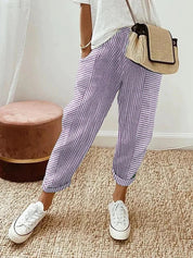 Elegante gestreifte Hose für Frauen
